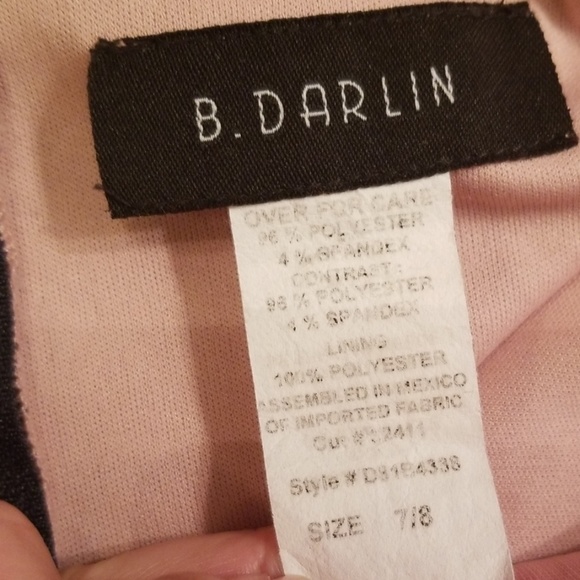 Rockabilly Pinup 7/8 B Darlin Striped Dress Casual - Picture 7 of 8